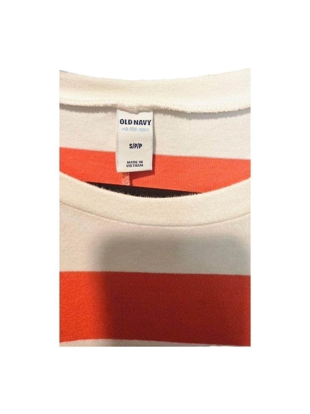Old Navy Orange and White Stripe Dress. Size S/P - Picture 5 of 5